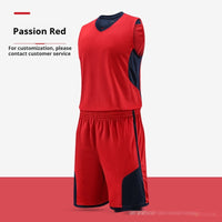Men’s Basketball Team Set Breathable Training Uniform